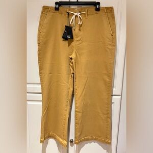 Paige Women’s Pants Size 33 Carly Vintage Golden Glow Wide Leg NWT Yellow